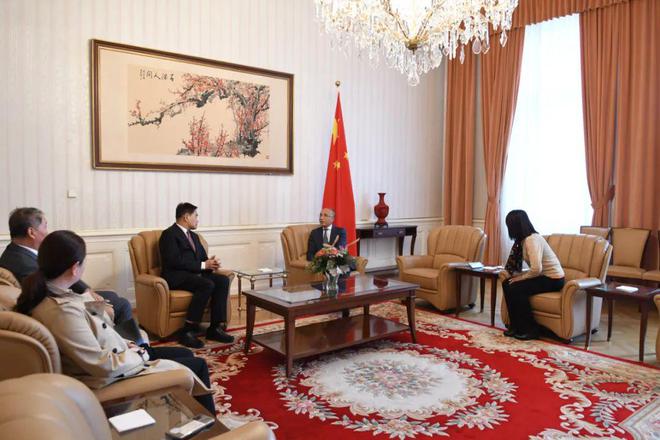欧洲时报文化传媒集团总裁开云体育 开云官网张晓贝一行到访中国驻奥地利大使馆(图5)