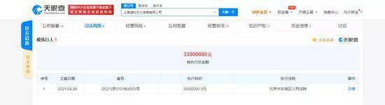 郑恺公司被强制执行3300万元 因光线传媒与猎豹文化相关合同开云体育 开云官网纠纷(图2)